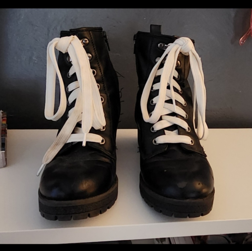 Madden Girl Vegan leather boots.